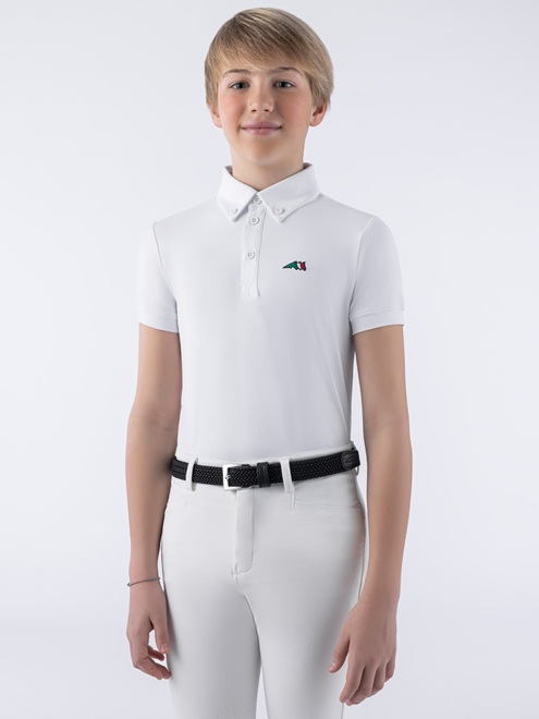 POLO GARA EQUILINE JUNIOR JEREMYK Junior, Manica Corta 